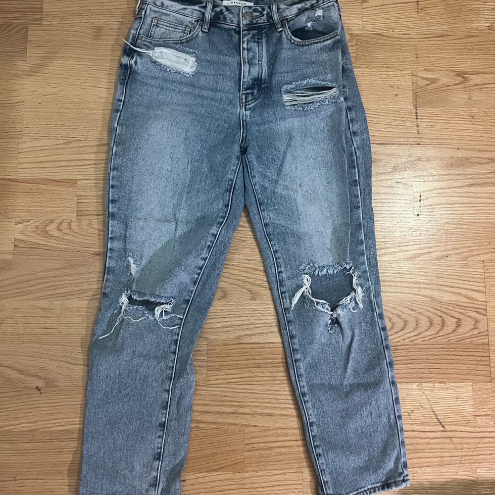 Pacsun distressed mom jean